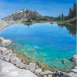 Lord of the Squirrel Trail, a picturesque water and mountain scene near Whistler, BC.